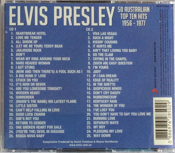 Elvis Presley : 50 Australian Top Ten Hits 1956 - 1977 (2xCD, Comp)