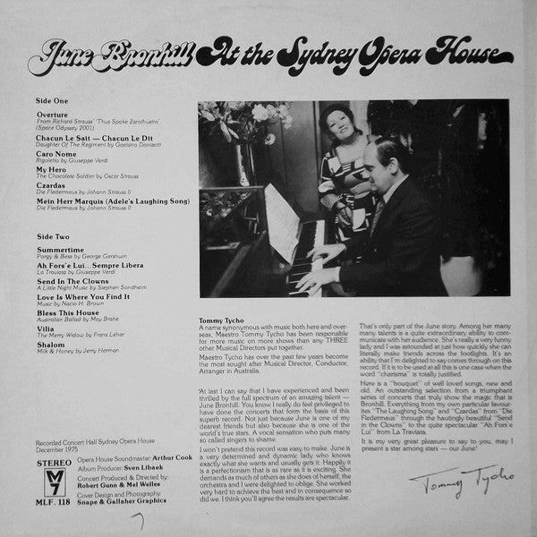 June Bronhill : June Bronhill At The Sydney Opera House (LP)