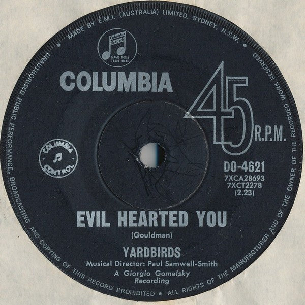 Yardbirds* : Still I'm Sad/Evil Hearted You (7", Single)