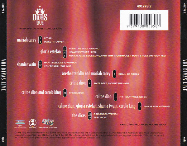 Divas (6) : VH1 Divas Live (CD, Album)