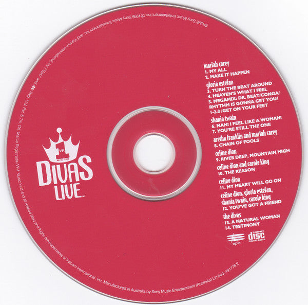 Divas (6) : VH1 Divas Live (CD, Album)