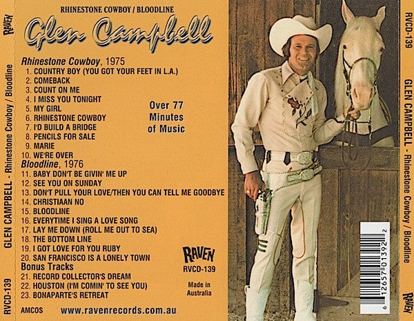 Glen Campbell : Rhinestone Cowboy / Bloodline (CD, Comp)