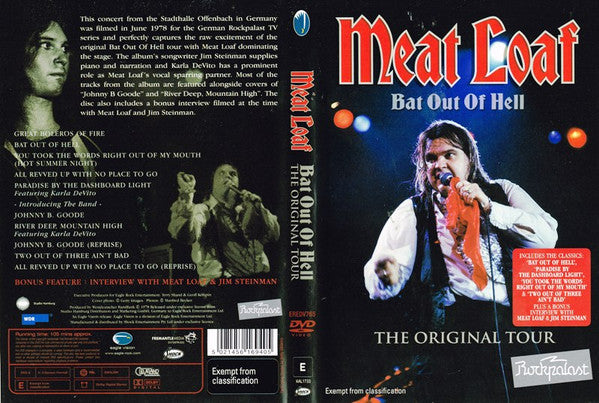 Meat Loaf : Bat Out Of Hell (The Original Tour) (DVD-V, PAL)