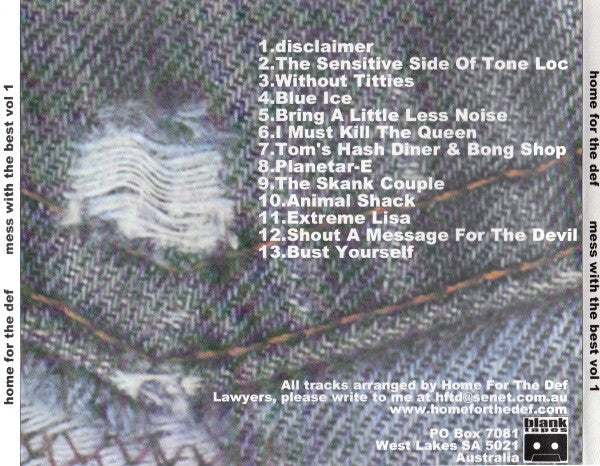 Home For The Def : Mess With The Best Vol 1 (CDr, Album)