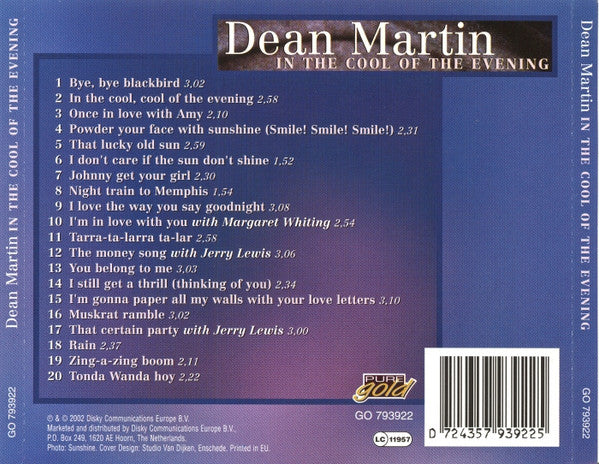 Dean Martin : In The Cool Of The Evening (CD, Comp)