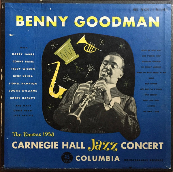 Benny Goodman : The Famous 1938 Carnegie Hall Jazz Concert - Vol. 1 (6x7", Album, Styrene + Box)