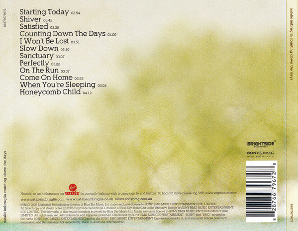 Natalie Imbruglia : Counting Down The Days (CD, Album)
