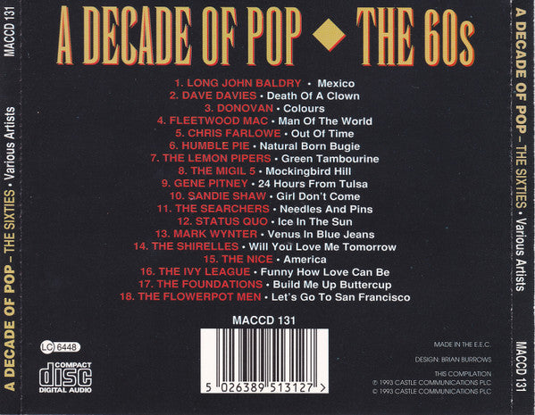 Various Artists* : A Decade Of Pop - The Sixties (CD, Comp)