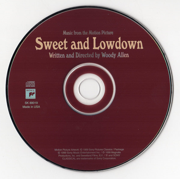 Various : Sweet And Lowdown (Music From The Motion Picture Written And Directed By Woody Allen) (CD, Album)