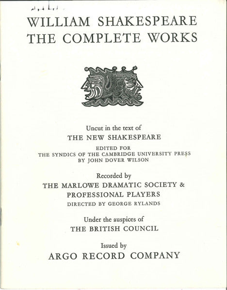 The Marlowe Dramatic Society And Professional Players : The Works Of Shakespeare: Macbeth (3xLP, RE + Box)