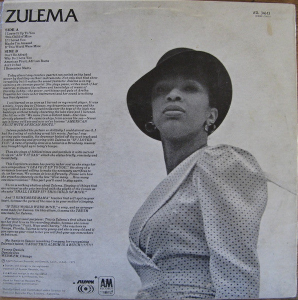 Zulema : Zulema (LP, Album)