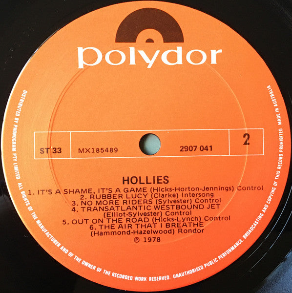 The Hollies : Hollies (LP, Album)