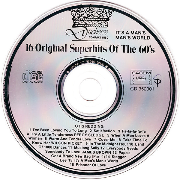 Various : 16 Original Superhits Of The 60's - It's A Man's Man's World (CD, Comp)