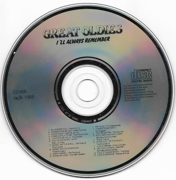 Various : 20 Great Oldies - I'll Aways Remember Vol.6 (CD, Comp)