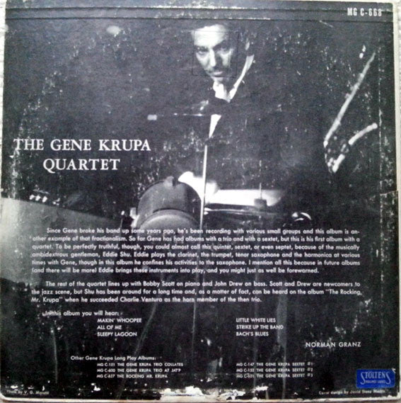 Gene Krupa Quartet* : The Gene Krupa Quartet (LP, Mono)