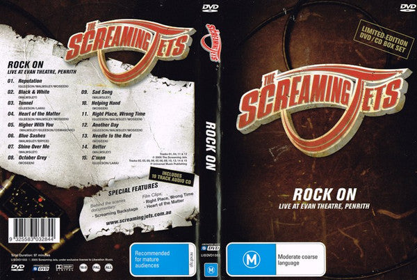 The Screaming Jets : Rock On: Live From Evan Theatre, Penrith (DVD-V, Ltd, PAL + CD, Album)