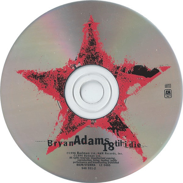 Bryan Adams : 18 Til I Die (CD, Album)