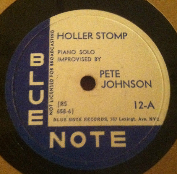 Pete Johnson : Holler Stomp / You Don't Know My Mind (Shellac, 12", RP)