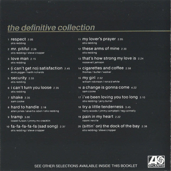 Otis Redding : The Dock Of The Bay - The Definitive Collection (CD, Comp, RE)