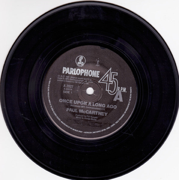 Paul McCartney : Once Upon A Long Ago (7", Single)