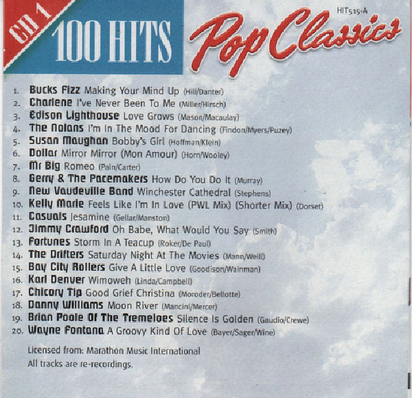 Various : Pop Classics (5xCD, Comp, Box)