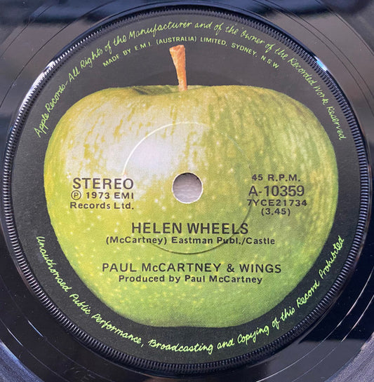 Paul McCartney & Wings* : Helen Wheels (7", Single)