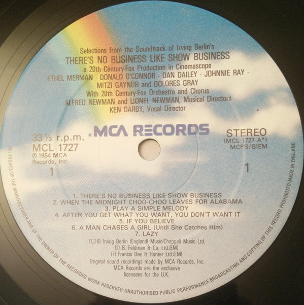 The 20th Century-Fox Symphony Orchestra* And Chorus* : Irving Berlin's There's No Business Like Show Business (LP, RE)