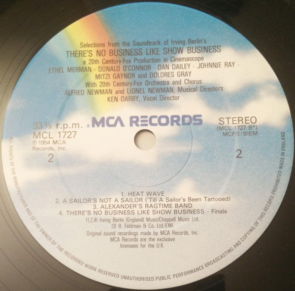 The 20th Century-Fox Symphony Orchestra* And Chorus* : Irving Berlin's There's No Business Like Show Business (LP, RE)