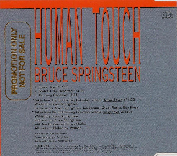 Bruce Springsteen : Human Touch (CD, Maxi)