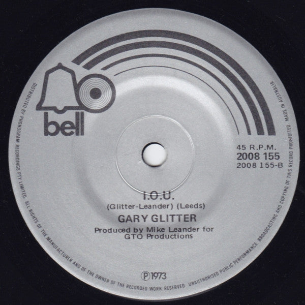 Gary Glitter : Hello ! Hello ! I'm Back Again (7", Single, Mono)