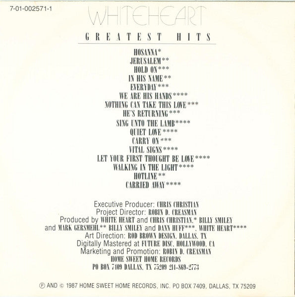 White Heart : Greatest Hits (CD, Comp)