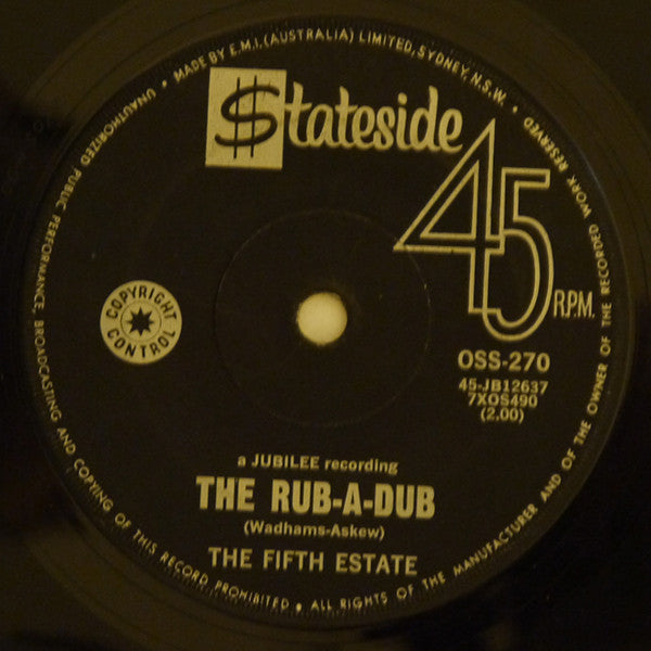 The Fifth Estate : Ding Dong The Witch Is Dead / The Rub-A-Dub (7", Single)