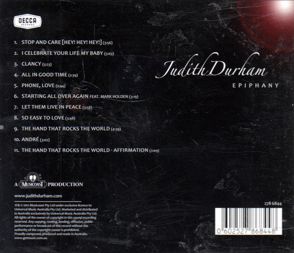 Judith Durham : Epiphany (CD, Album)