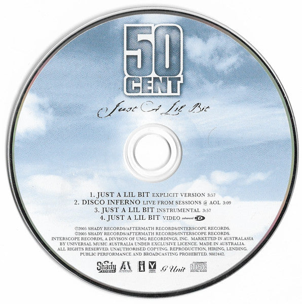 50 Cent : Just A Lil Bit (CD, Single, Enh)