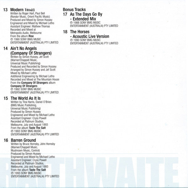 Daryl Braithwaite : The Essential Daryl Braithwaite (CD, Comp, RM)
