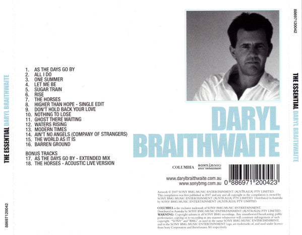 Daryl Braithwaite : The Essential Daryl Braithwaite (CD, Comp, RM)