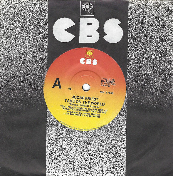 Judas Priest : Take On The World (7", Single)