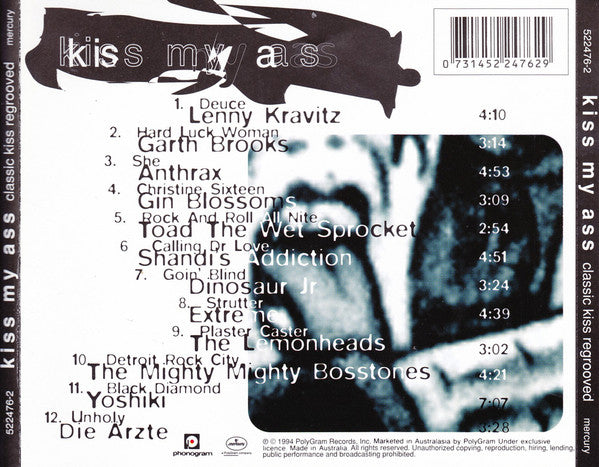 Various : Kiss My Ass: Classic Kiss Regrooved (CD, Comp, Gol)