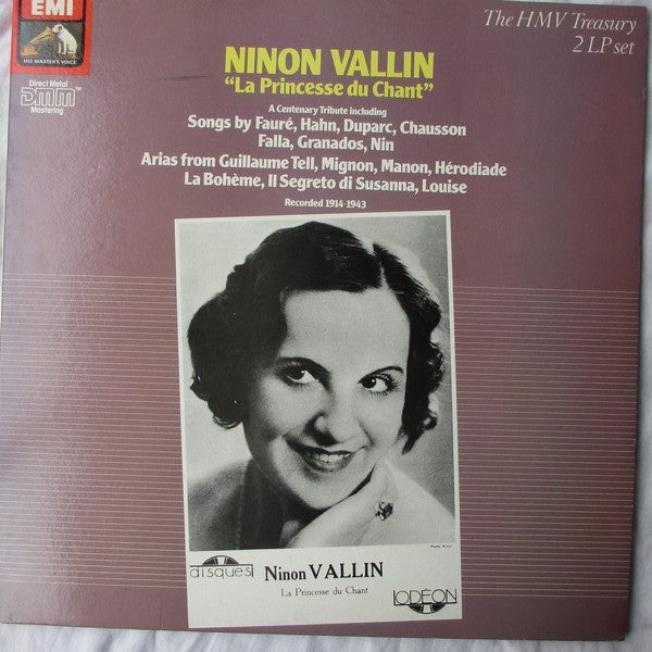 Ninon Vallin : La Princesse Du Chant (2xLP, Comp, Gat)