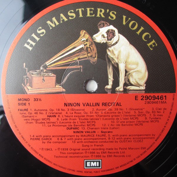Ninon Vallin : La Princesse Du Chant (2xLP, Comp, Gat)