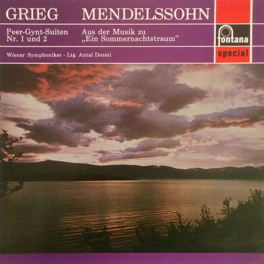 Grieg*, Mendelssohn*, Antal Dorati Conducting Vienna Symphony Orchestra* : Grieg: Peer Gynt / Mendelssohn: A Midsummer Night's Dream (LP)