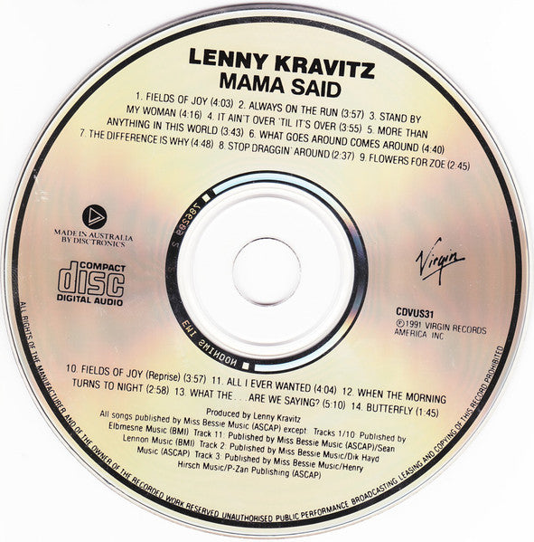 Lenny Kravitz : Mama Said (CD, Album)