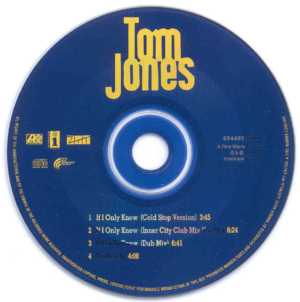 Tom Jones : If I Only Knew (CD, Single)