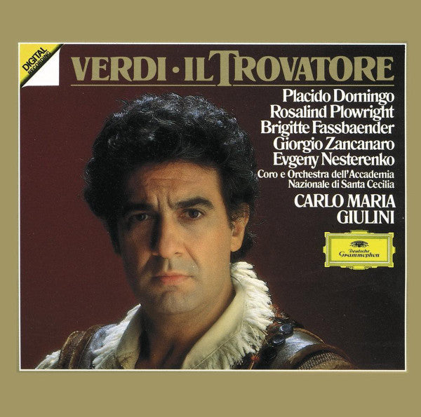Verdi* - Placido Domingo, Rosalind Plowright, Brigitte Fassbaender, Giorgio Zancanaro, Evgeny Nesterenko, Coro* E Orchestra Dell'Accademia Nazionale Di Santa Cecilia, Carlo Maria Giulini : Il Trovatore (2xCD, Album, RE + Box, Sli)