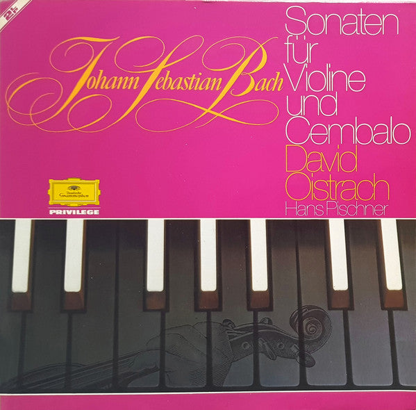 David Oistrach, Hans Pischner, Johann Sebastian Bach : Sonaten Für Violine Und Cembalo (2xLP)