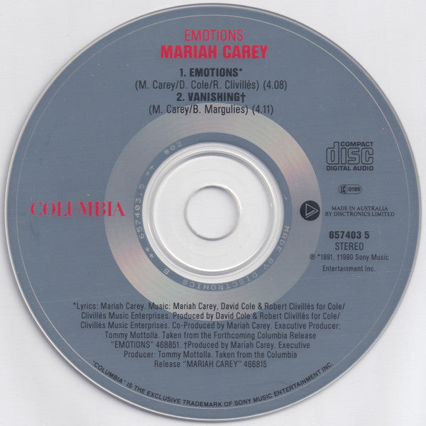 Mariah Carey : Emotions (CD, Single, Car)