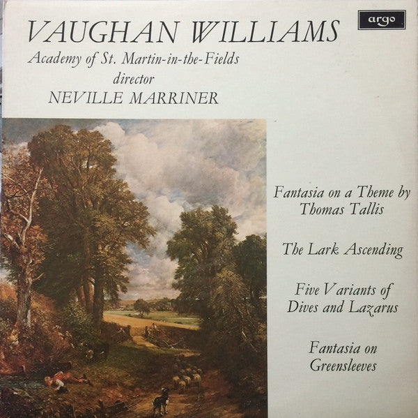 Ralph Vaughan Williams - The Academy Of St. Martin-in-the-Fields, Sir Neville Marriner : Vaughan Williams Concert (LP, Album)