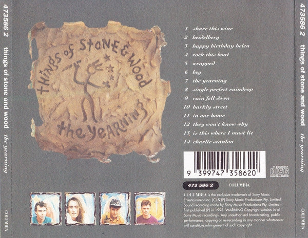 Things Of Stone & Wood : The Yearning (CD, Album, RE)