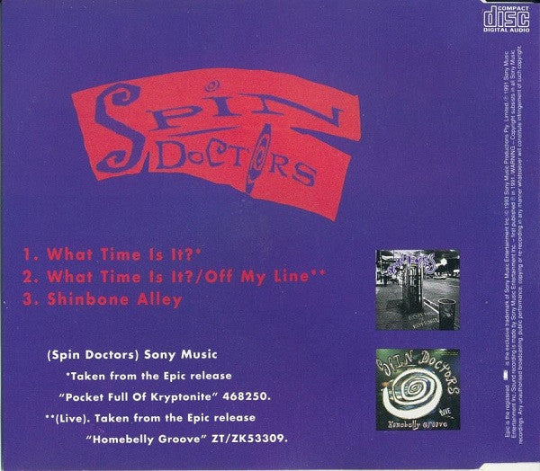 Spin Doctors : What Time Is It? (CD, Maxi)