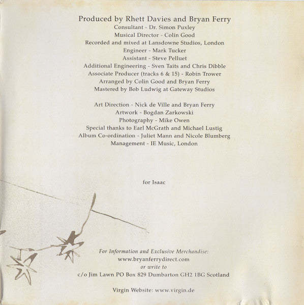 Bryan Ferry : As Time Goes By (CD, Album)